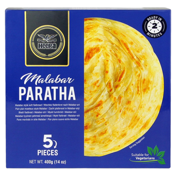 HEERA Paratha placky 5 kusov (Vegetariánske pokrmy) - Viaczložkové