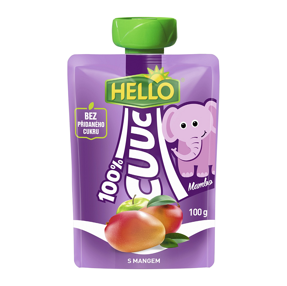 HELLO Cuuc kapsička s mangom 100 g x 12 kusov