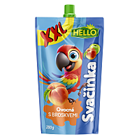 HELLO XXL Kapsička s broskyňami 200 g x 10 kusov