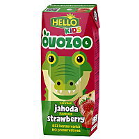 HELLO Ovozoo jahoda 250 ml x 18 kusov