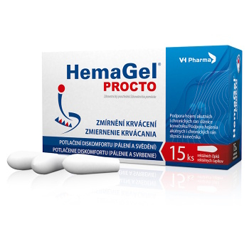 HEMAGEL PROCTO Rektálny čapík 15 kusov (Na hemoroidy) - Hojivý