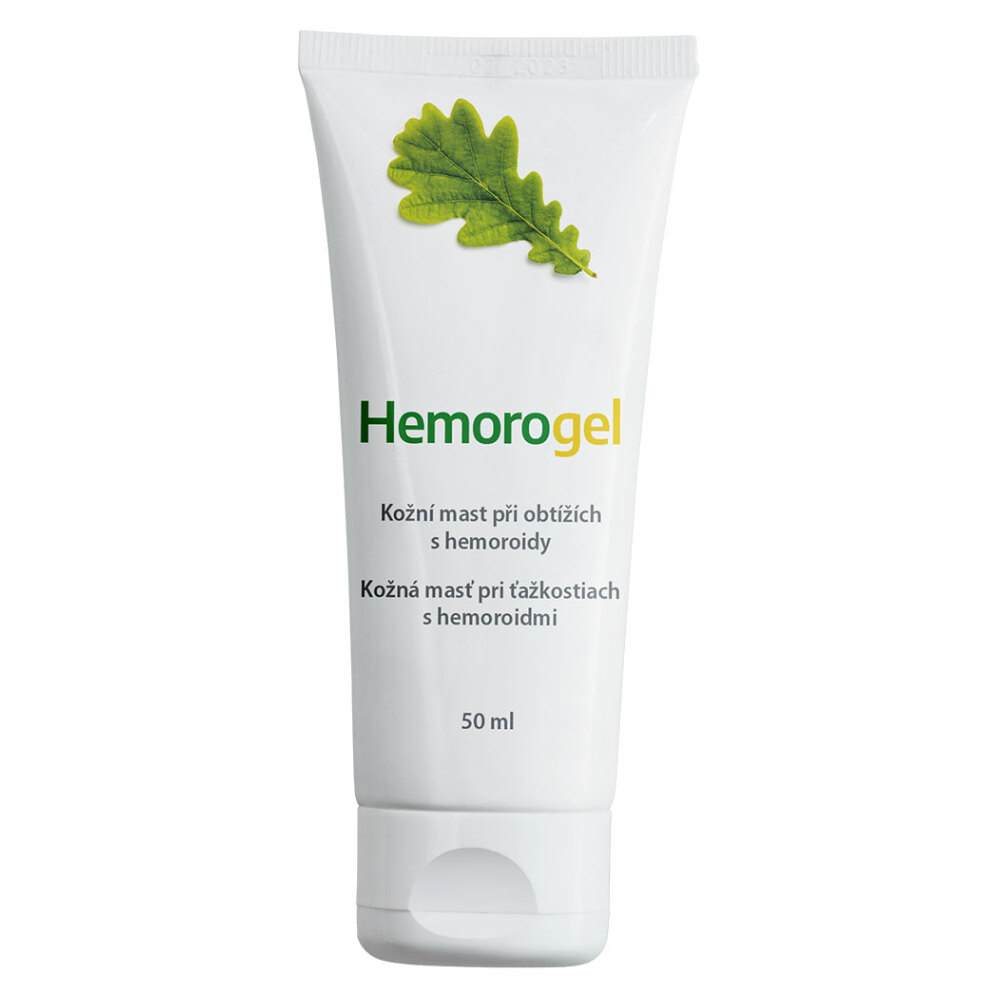 HEMOROGEL Kožná masť pri ťažkostiach s hemoroidmi 50 ml