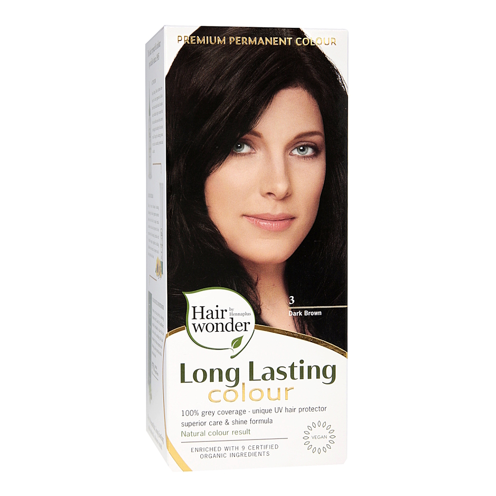 HENNA PLUS Prírodná farba na vlasy 3 Tmavo hnedá 100 ml