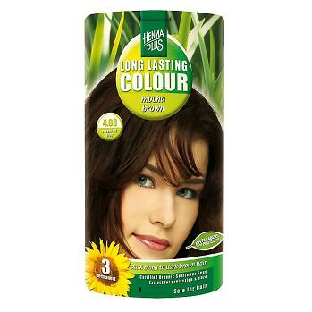 HENNA PLUS Prírodná farba na vlasy 4.03 Mocca hnedá 100 ml