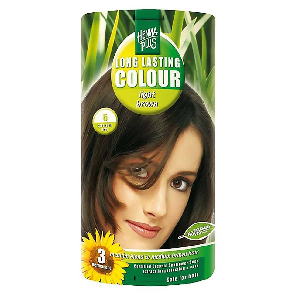 HENNA PLUS Prírodná farba na vlasy 5 Svetlo hnedá 100 ml