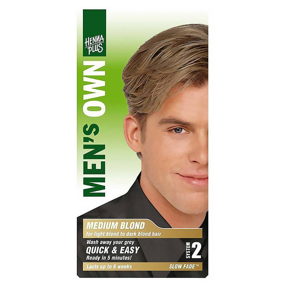 HENNA PLUS Prírodná farba na vlasy pre mužov Stredná blond 80 ml