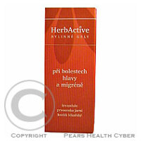 HERBACTIVE-gel - bolesť hlavy + migréna 20 ml PAVES