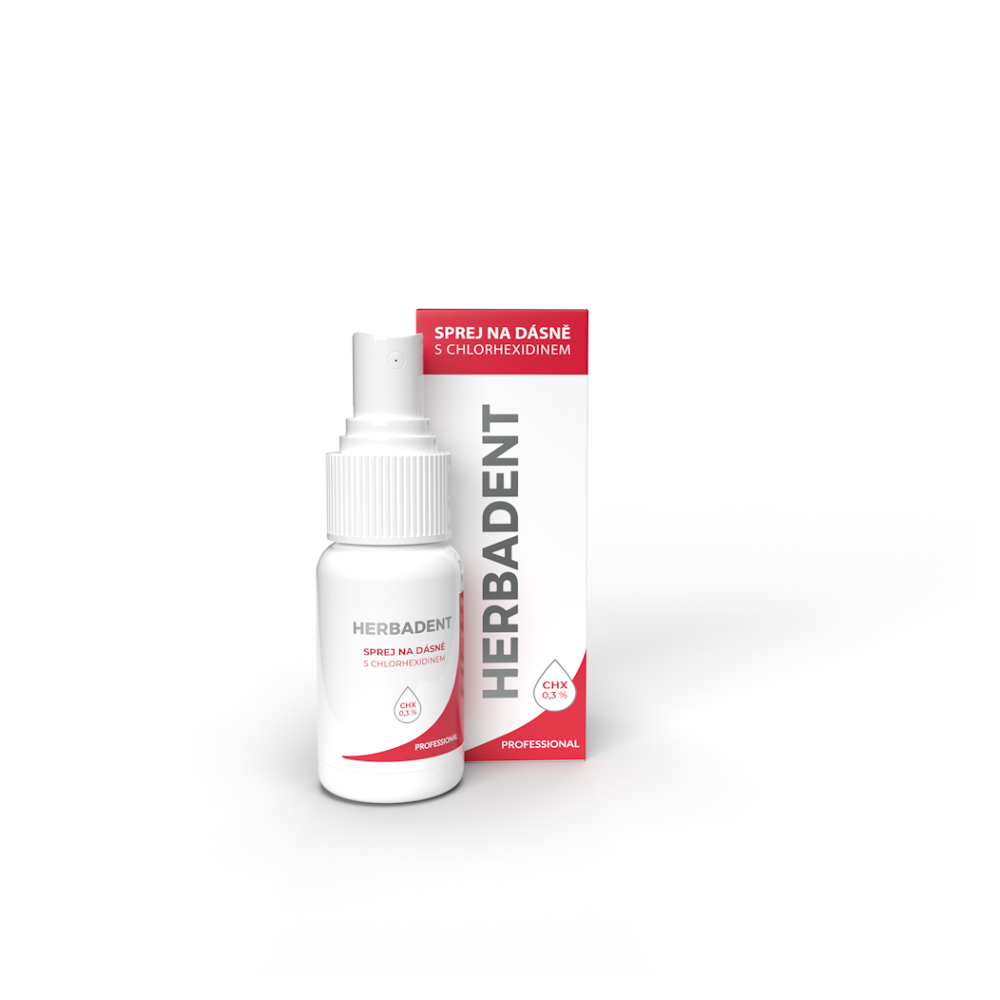 HERBADENT PROFESSIONAL Sprej na ďasná s chlórhexidínom 25 ml kúpite na Mojalekaren.sk
