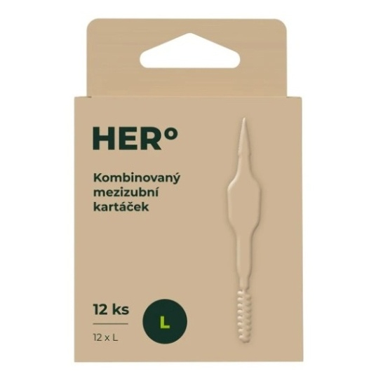 HERBADENT HERO medzizubné kefky L 12ks