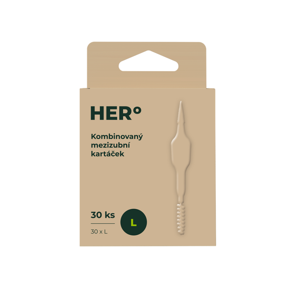 HERBADENT HERO medzizubné kefky L 30ks