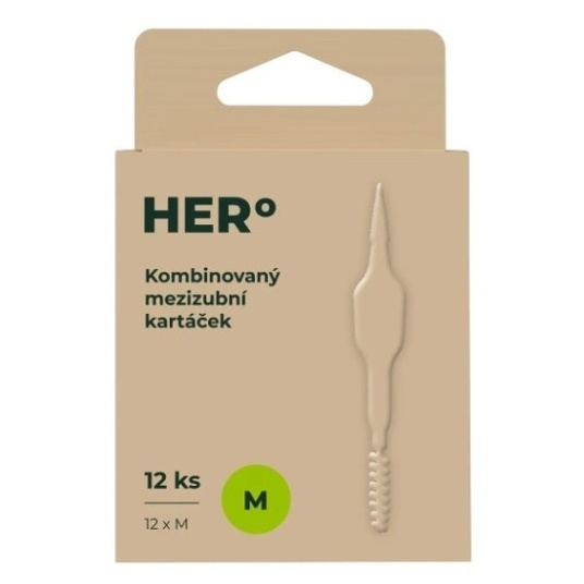 HERBADENT HERO medzizubné kefky M 12ks
