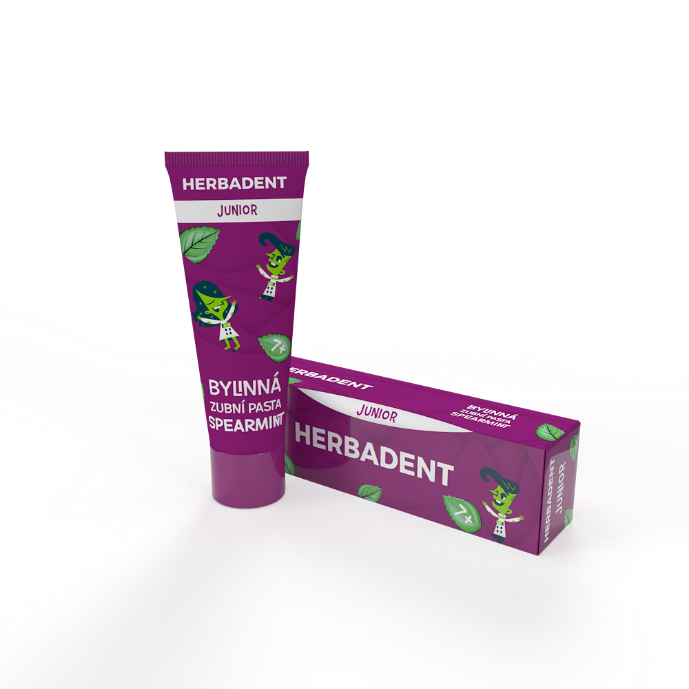 HERBADENT Junior Spearmint bylinná zubná pasta 75 g kúpite na Mojalekaren.sk