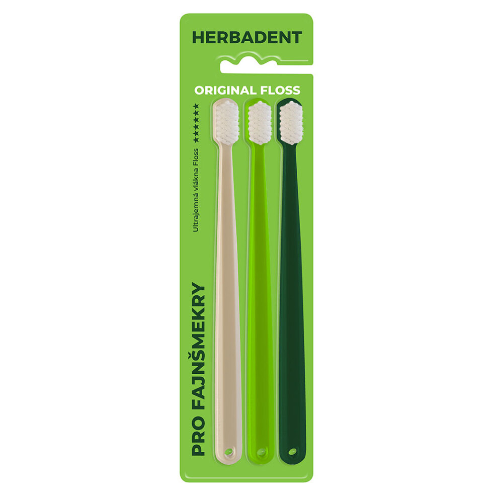 HERBADENT Original FLOSS Tripplepack Zubná kefka, ultra jemné kónické vlákna 3 ks kúpite na Mojalekaren.sk