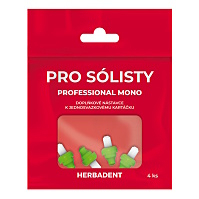 HERBADENT Professional mono náhradná hlavica 4 kusy