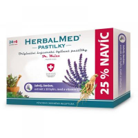 HERBALMED Pastilky šalvia, ženšeň 24 + 6 pastiliek ZDARMA HERBALMED Pastilky šalvia, ženšeň 24 + 6 pastiliek ZDARMA