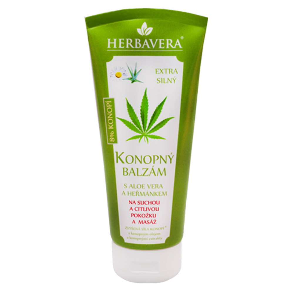 HERBAVERA Konopný balzam s Aloe Vera 200 ml