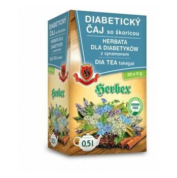 HERBEX Hladina cukru diabetický čaj 20 sáčkov