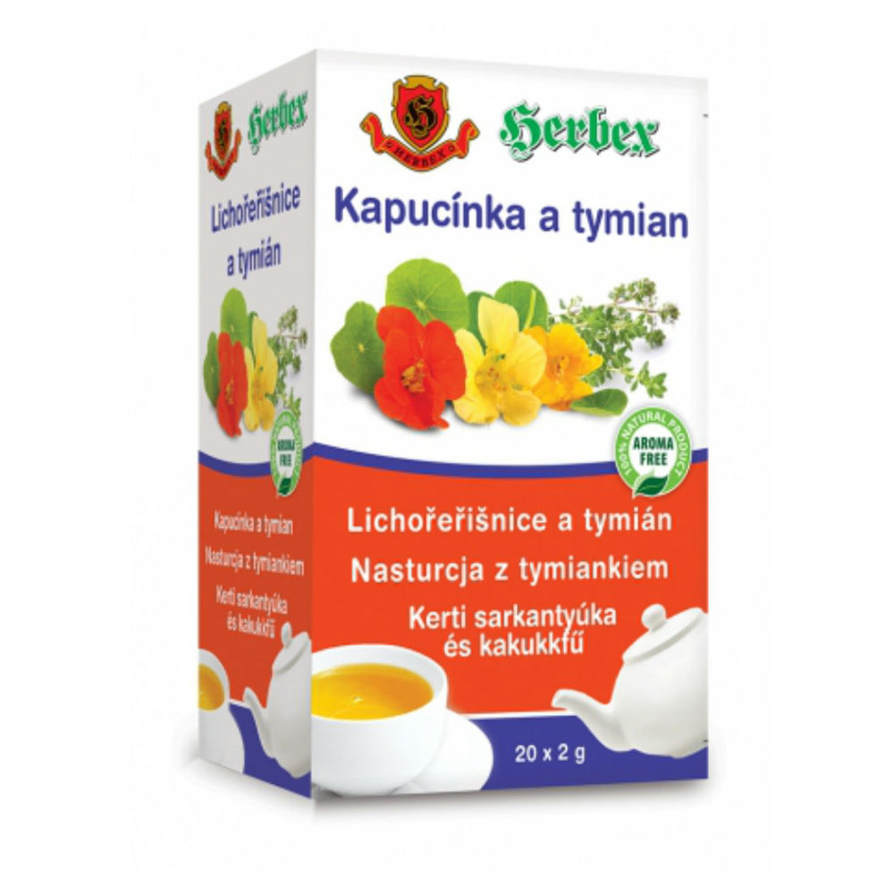 HERBEX Kapucínka a tymián 20 sáčkov kúpite na Mojalekaren.sk