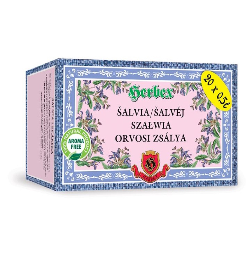E-shop HERBEX Šalvia lekárska 20 sáčkov