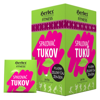 HERBEX Spaľovač tukov 20 sáčkov (Na podporu trávenia a vylučovania)