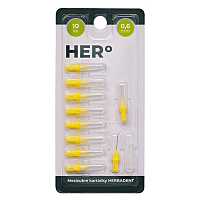 HERO Doplnkové balenie medzizubných kefiek 0,6 mm žlté