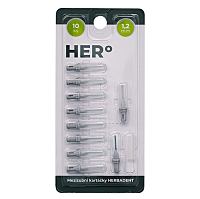 HERO Doplnkové balenie medzizubných kefiek 1,2 mm šedé