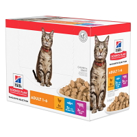HILL'S Science Plan Feline kapsičky multipack pre dospelé mačky 12 x 85 g