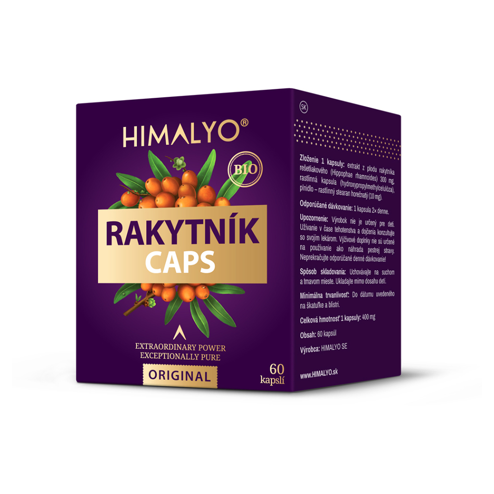 HIMALYO Rakytník Caps potravinový doplnok z plodov vysokohorkého tibetského rakytníka 60 cps kúpite na Mojalekaren.sk