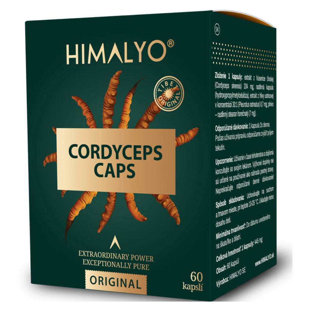 HIMALYO Cordyceps Caps kapsuly pre správne fungovanie organizmu 60 cps kúpite na Mojalekaren.sk