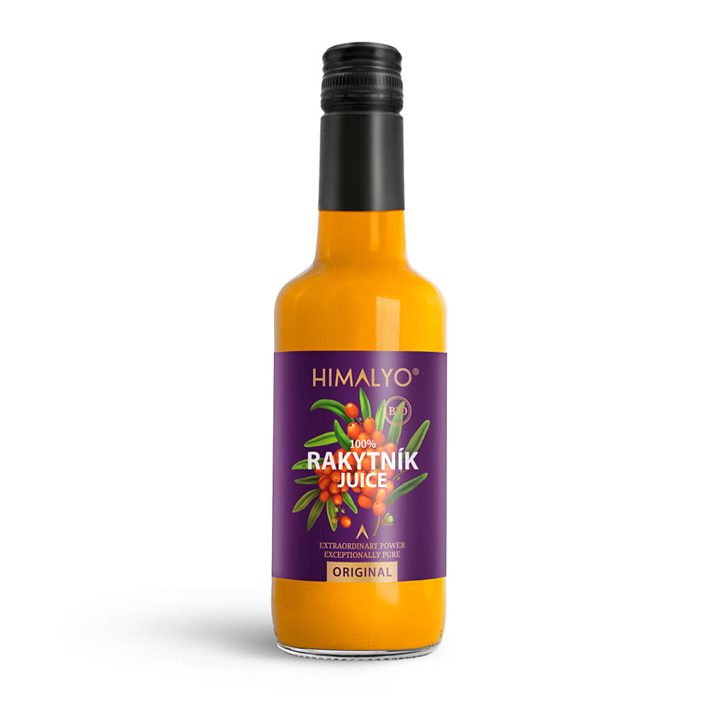 HIMALYO Rakytník džús 100% 100 % šťava z plodov vysokohorského tibetského rakytníka 350 ml