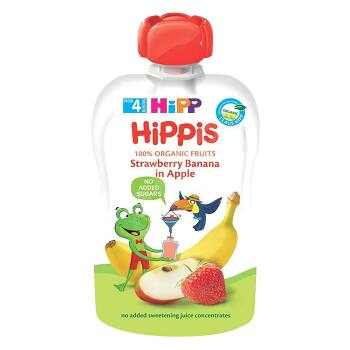 HiPP BIO 100% ovocie Jablko-Banán-Jahoda 100 g