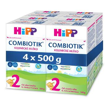 HiPP 2 BIO Combiotik Pokračovacie dojčenské mlieko od 6 - 12 mesiacov 4x 500 g