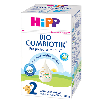 HIPP 2 Combiotik pokračovacie dojčenské mlieko BIO 500 g (Pokračovacie mlieka) - BIO