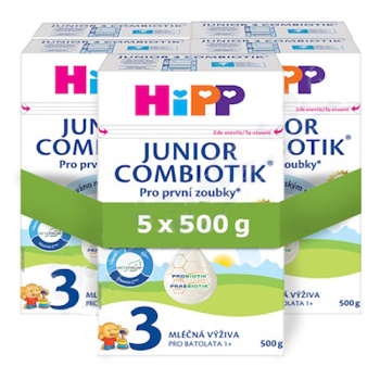HiPP 3 Junior combiotik pokračovacie batoľacie mlieko 5 x 500 g