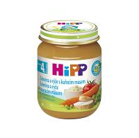 HiPP BIO Zelenina s ryžou a kuracím mäsom 125 g