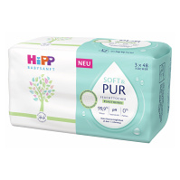 HIPP BabySanft Soft&Pur vlhčené obrúsky 3 x 48 kusov