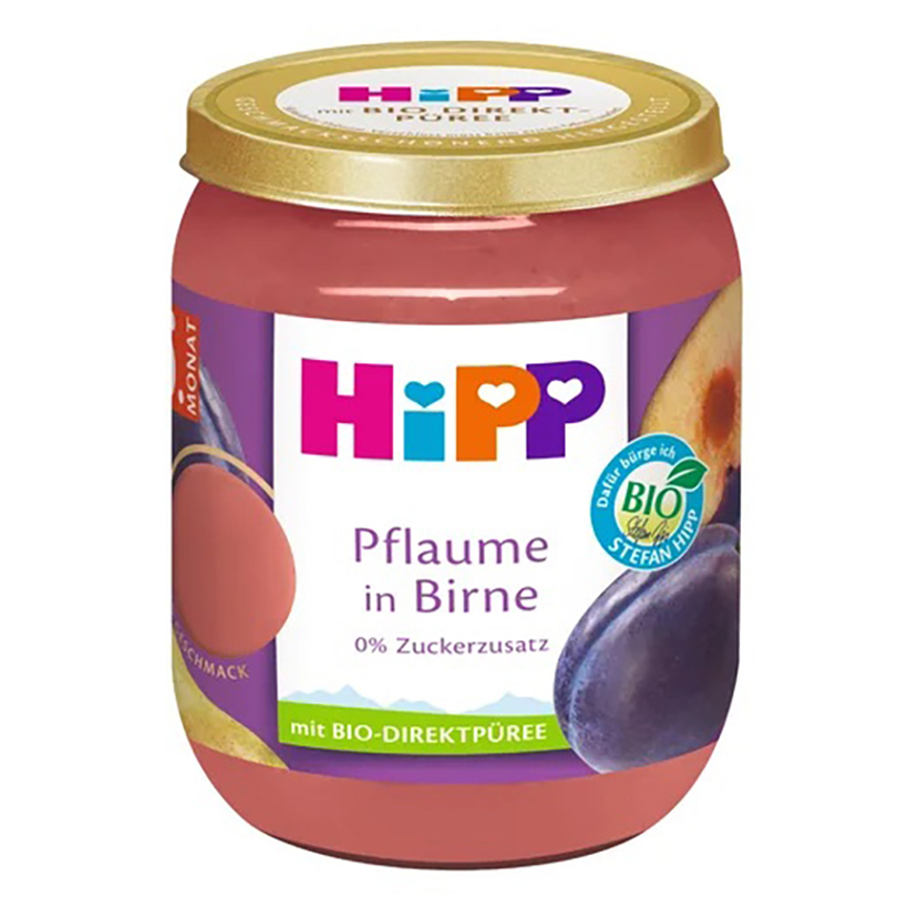 Hipp BIO SUPEROVOCIE hrušky a slivky ovocný príkrm 160 g kúpite na Mojalekaren.sk