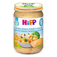 HIPP Bio Cestoviny s brokolicou s lososom a smotanou 14m+ 250 g