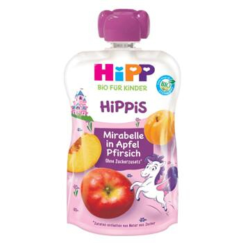 HiPP Hippies Jablko-Broskyňa-Mirabelka BIO 100 g