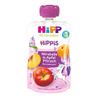 HiPP Hippies Jablko-Broskyňa-Mirabelka BIO 100 g