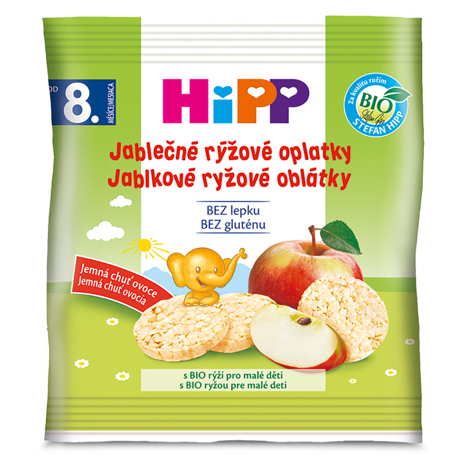 HIPP Jablčné ryžové oblátky BIO 30 g