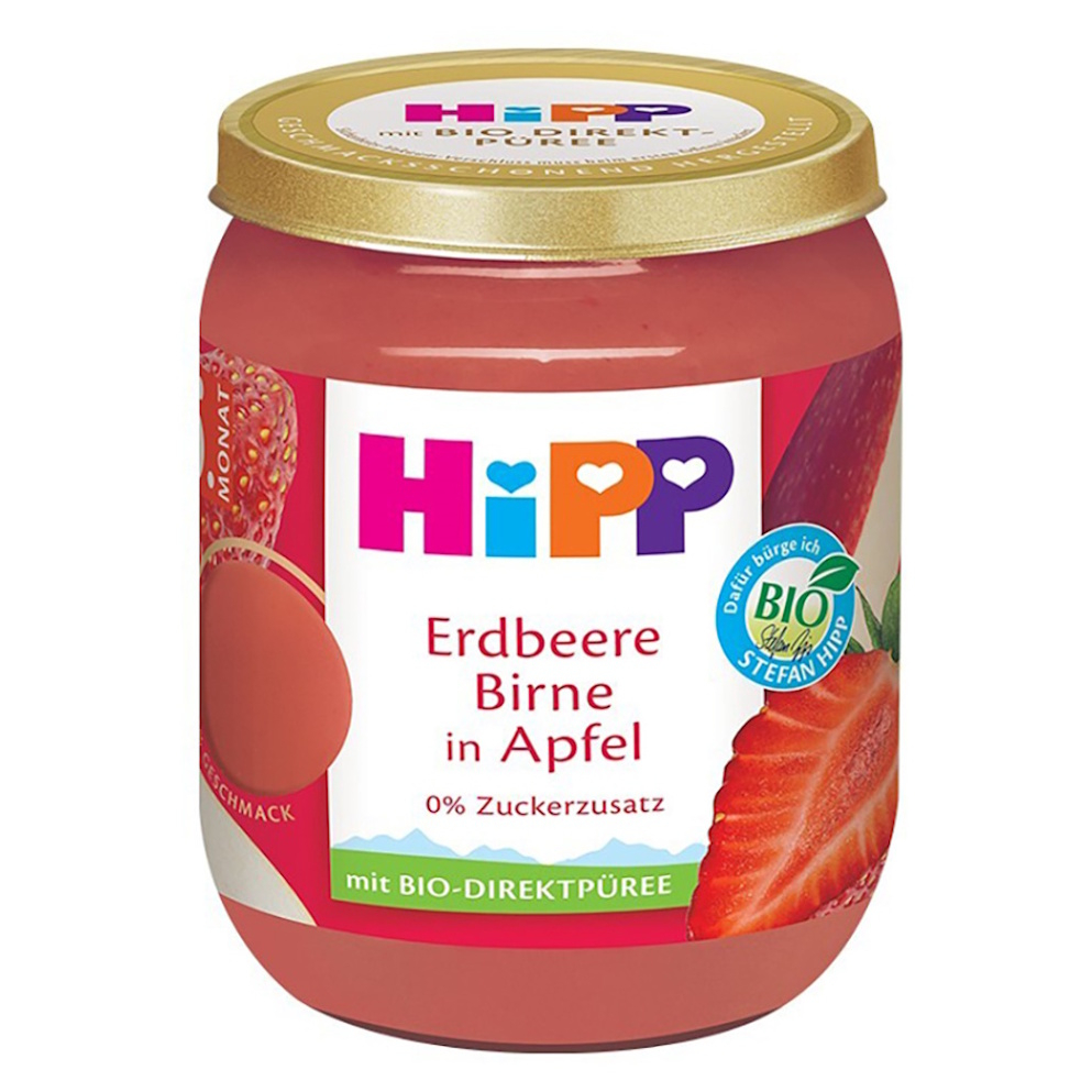 Hipp BIO jablko, jahody a hrušky ovocný príkrm 160 g kúpite na Mojalekaren.sk