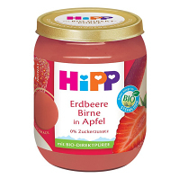HIPP Bio jablká s jahodami a hruškami 4/6m 160 g
