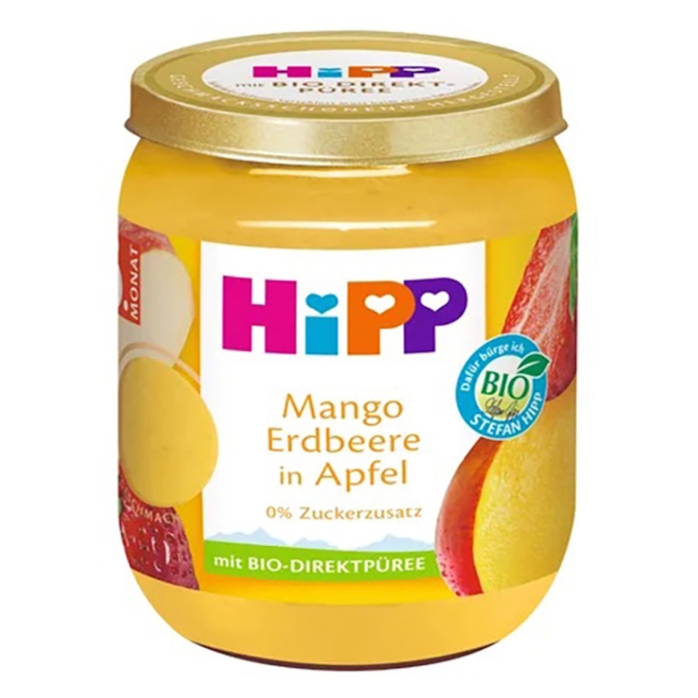 Hipp BIO SUPEROVOCIE jablko, mango a jahody ovocný príkrm 160 g kúpite na Mojalekaren.sk