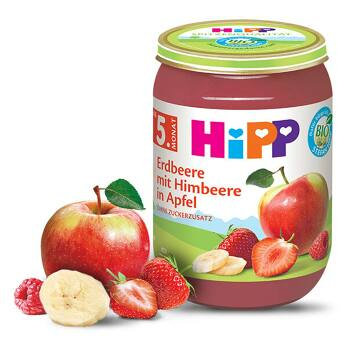 HIPP Jahody s malinami a jablkom bio 190 g, expirácie