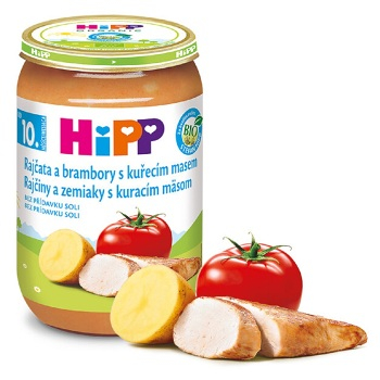 HIPP Junior Paradajky a zemiaky s kuracím mäsom BIO od 9. mesiaca veku 220 g