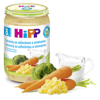 HIPP Junior bio cestoviny so zeleninou a smotanou od ukončeného 8. mesiaca 220 g