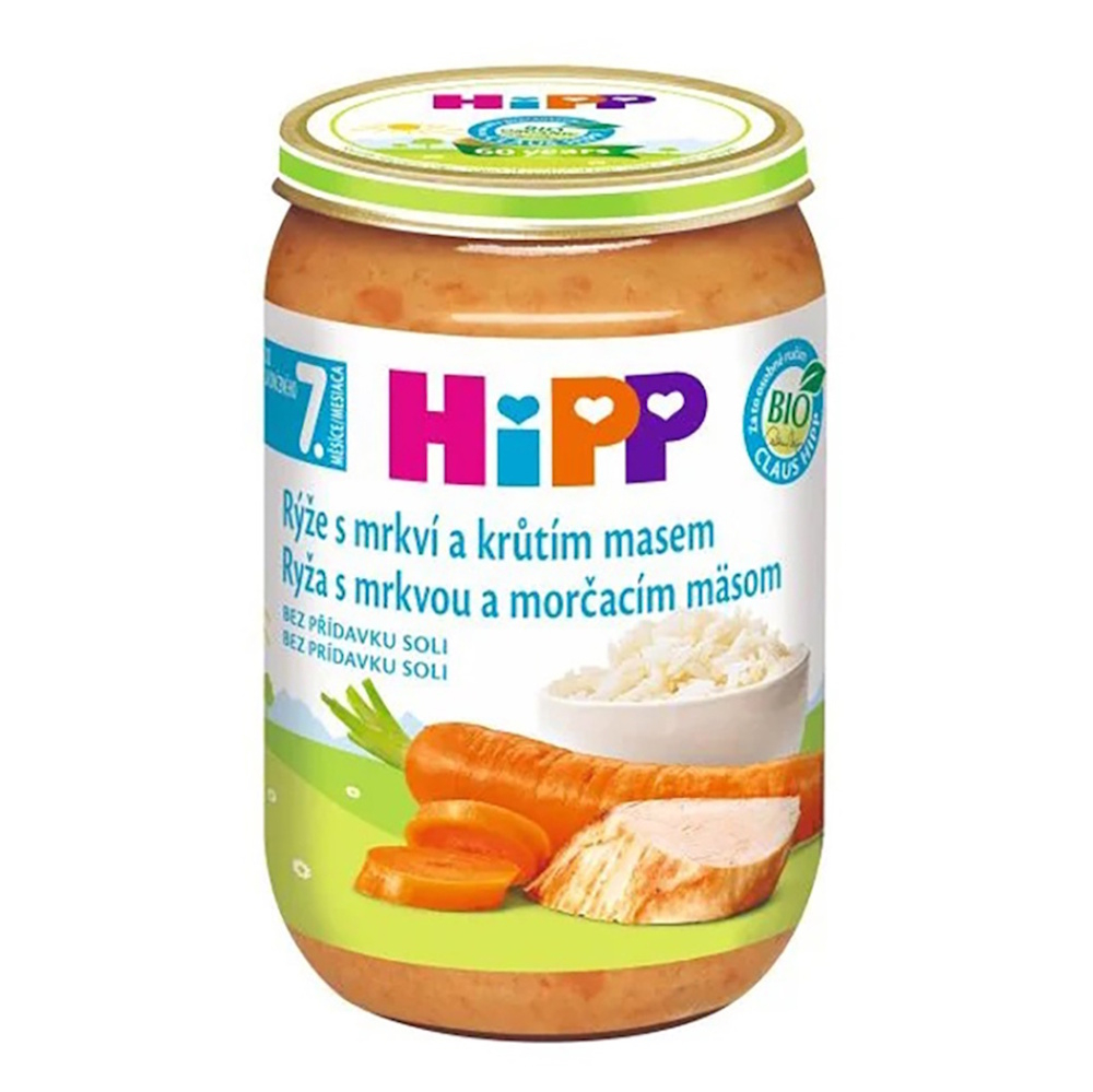 E-shop HIPP Junior ryža s karotkou a morčacím mäsom BIO 220 g