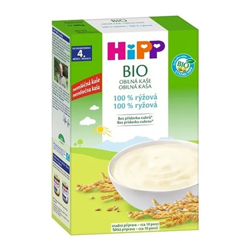 Hipp BIO obilná kaša 100 % ryžová 200 g kúpite na Mojalekaren.sk