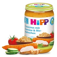 HIPP Bio kuskus so zeleninou a kuracím mäsom 8 m 220 g